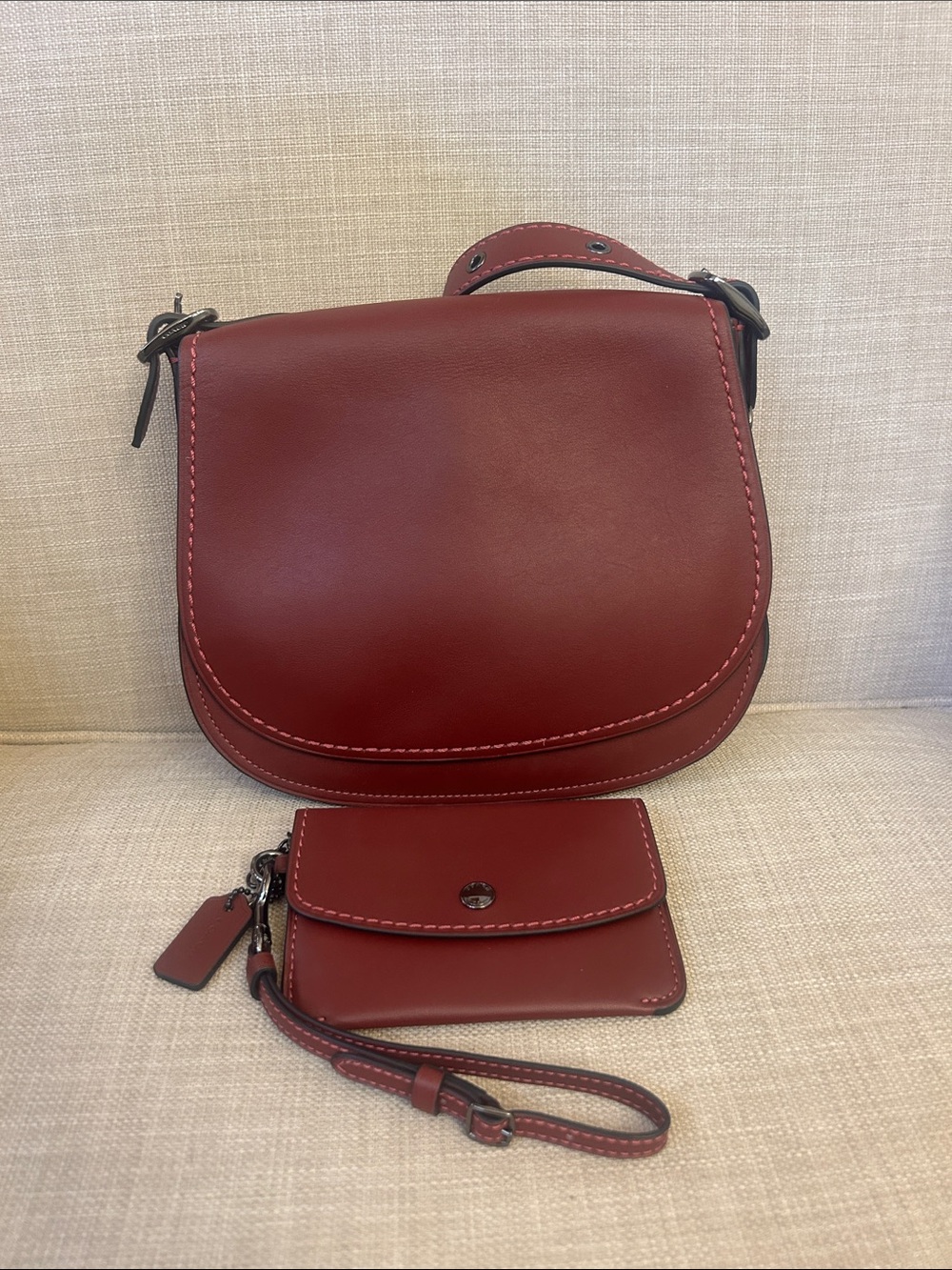 Coach 1941 Classic Saddle 23 75th Anniversary Edition Crossbody and Pouch